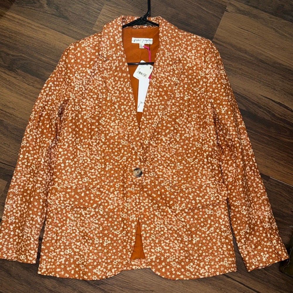 NEW Free People Floral Blazer